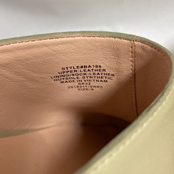 J. Crew Convertible Leather Studded Clogs Sage Green Size 9 - Picture 6 of 7